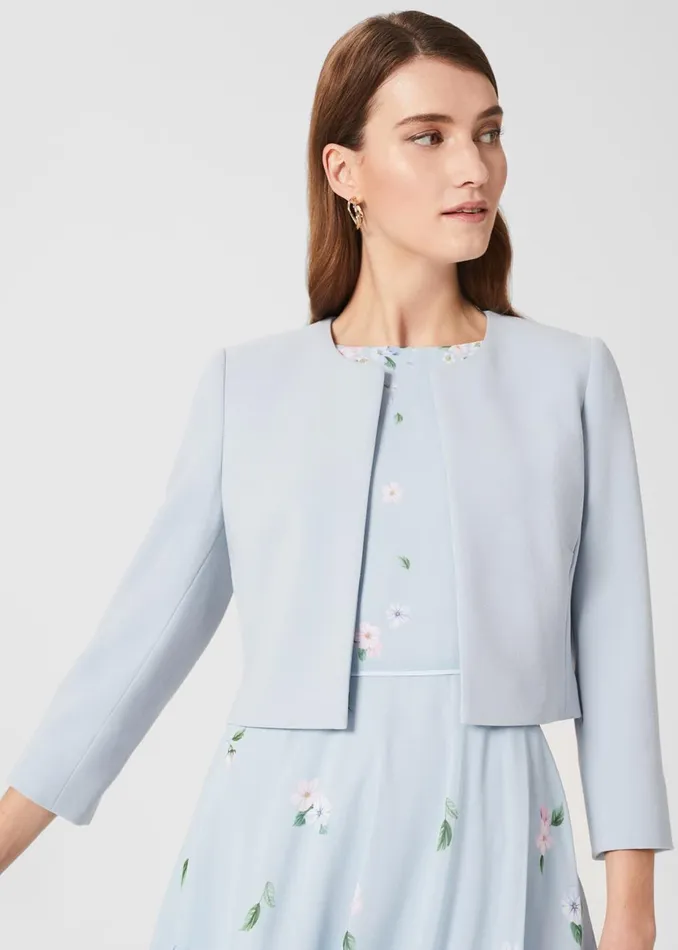 Womens Elize Jacket Pale Blue Hobbs Coats and Jackets Casaul