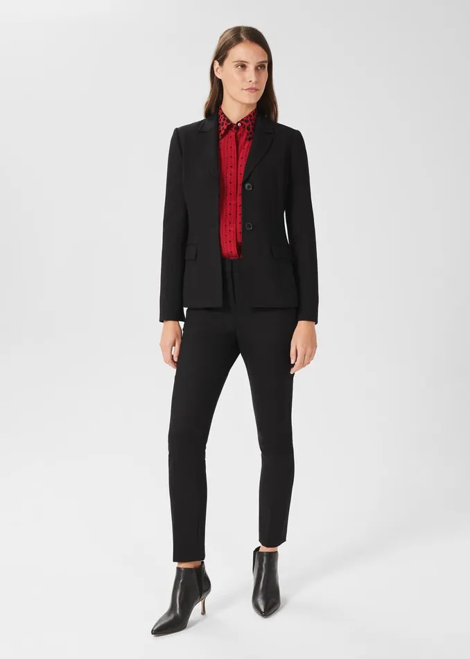 Womens Eva Silk Shirt Red Black Hobbs Tops Gift for Friend