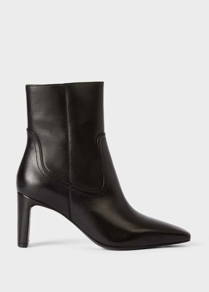 Womens Fiona Leather Ankle Boots Black Hobbs Ankle Boots Popular