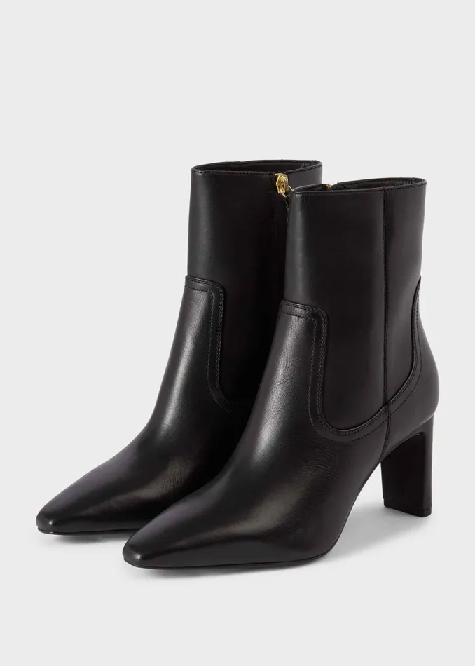 Womens Fiona Leather Ankle Boots Black Hobbs Ankle Boots Popular