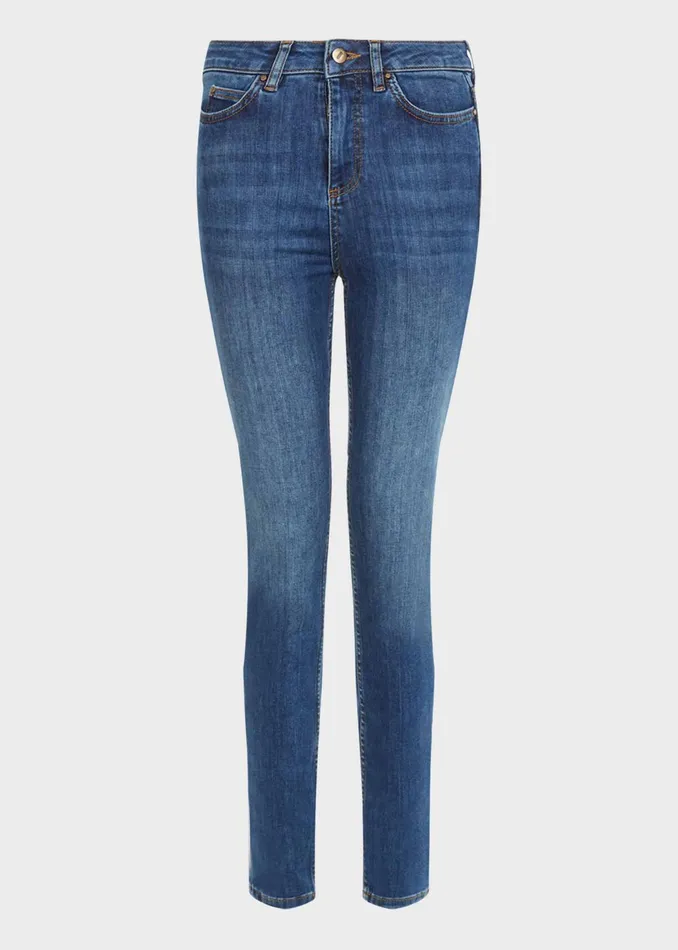 Womens Gia Sculpting Jean With Stretch Mid Wash Hobbs Trousers