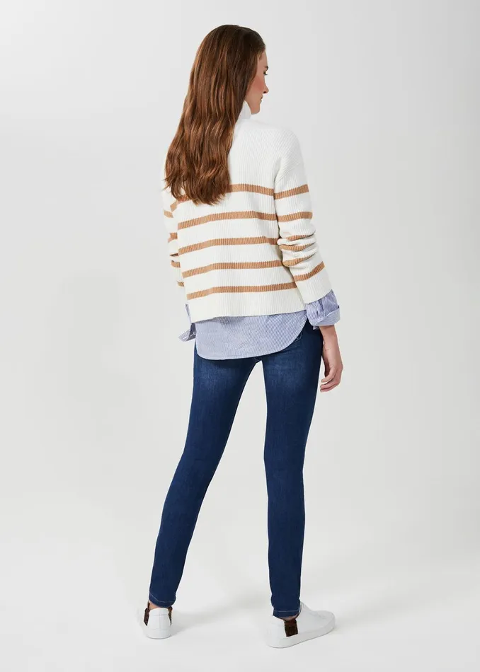 Womens Gia Sculpting Jean With Stretch Mid Wash Hobbs Trousers