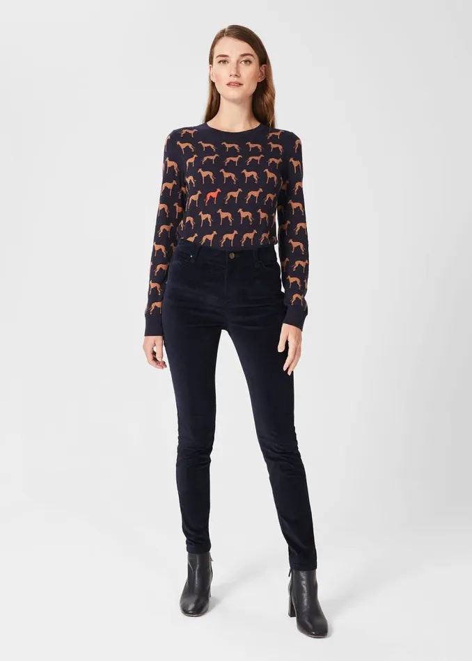 Womens Gia Velvet Jeans Midnight Hobbs Trousers Near Me