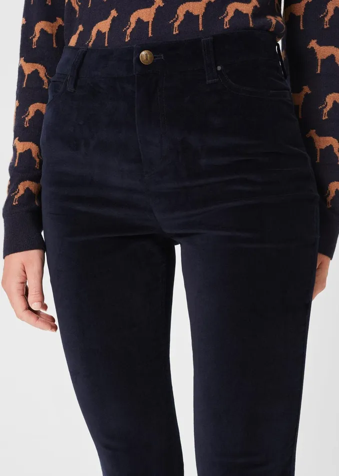 Womens Gia Velvet Jeans Midnight Hobbs Trousers Near Me