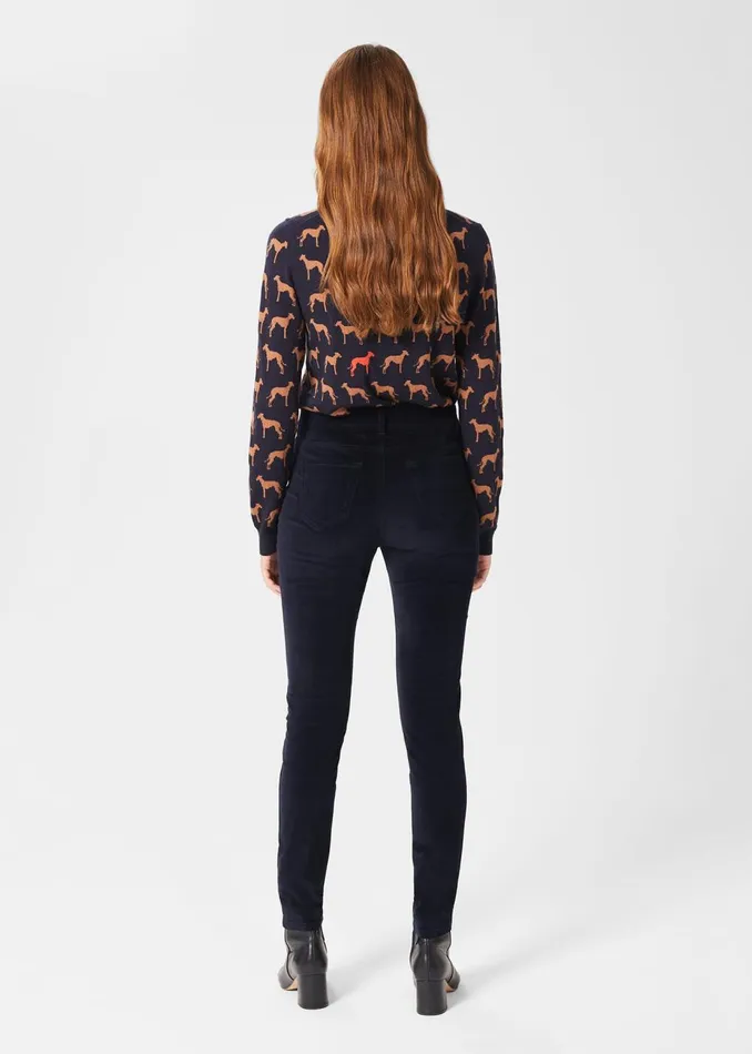 Womens Gia Velvet Jeans Midnight Hobbs Trousers Near Me