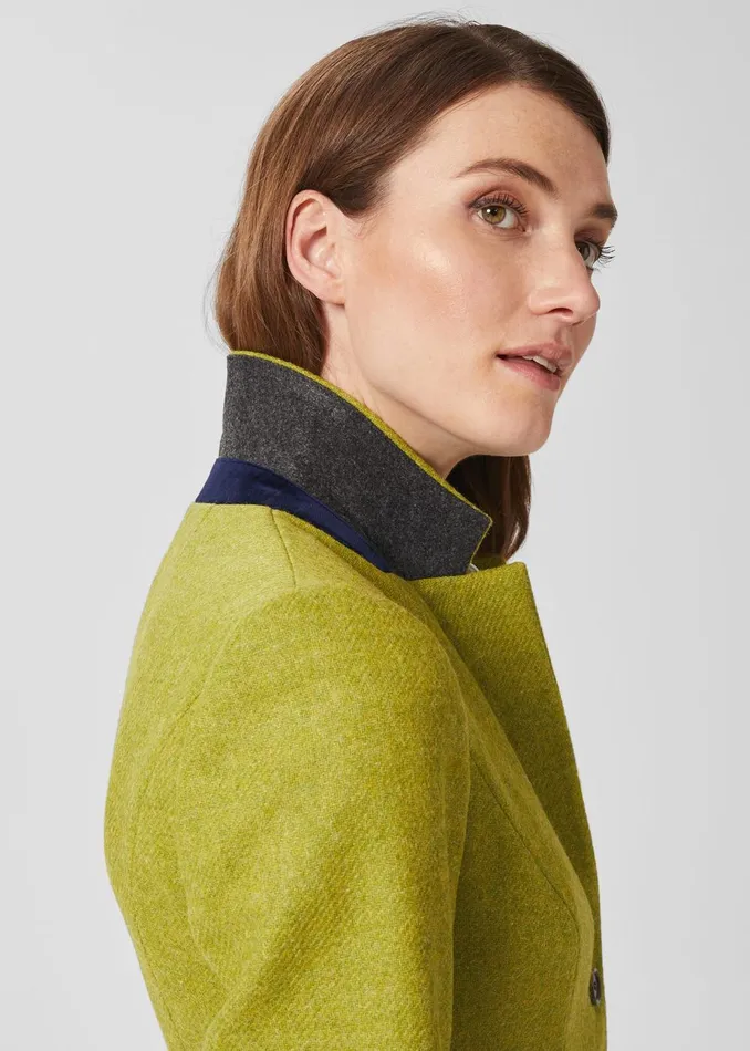 Womens Hackness Wool Jacket Lime Green Hobbs Coats and Jackets Casaul
