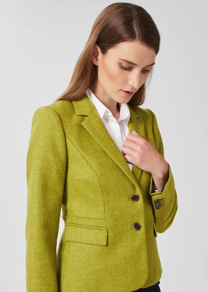 Womens Hackness Wool Jacket Lime Green Hobbs Coats and Jackets Casaul