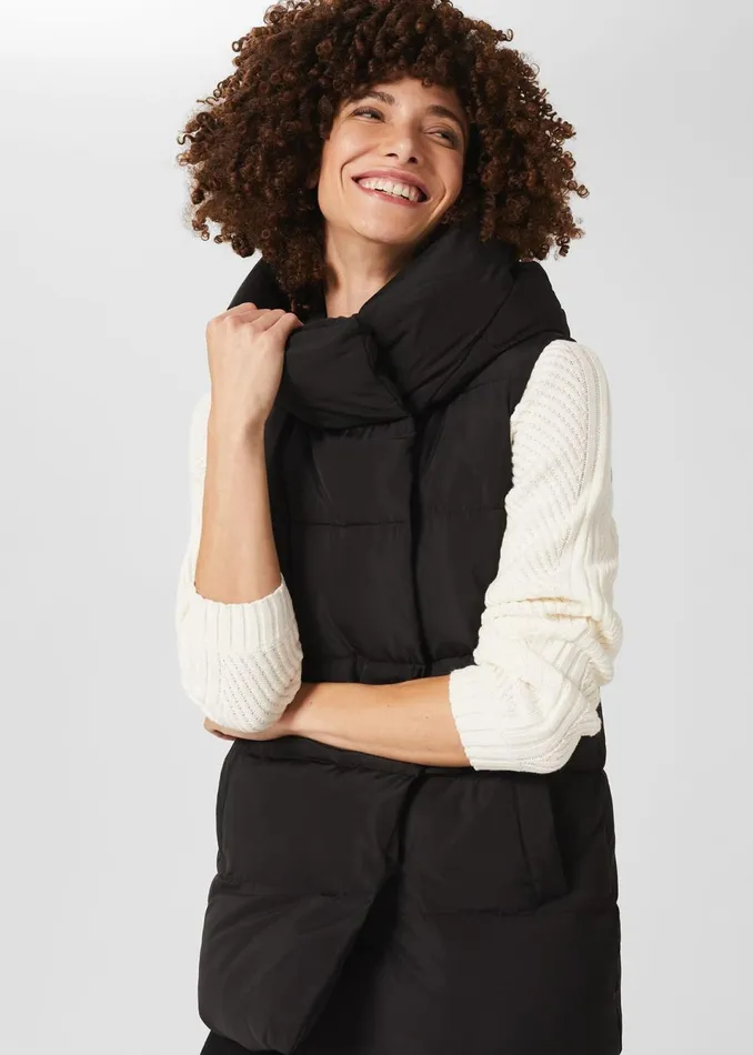 Womens Heather Water Resistant Padded Gilet Black Hobbs Coats and Jackets Gift Ideas Womens Heather Water Resistant Padded Gilet Black Hobbs Coats and Jackets Gift Ideas