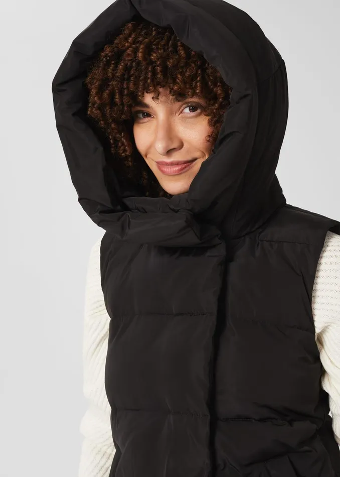 Womens Heather Water Resistant Padded Gilet Black Hobbs Coats and Jackets Gift Ideas