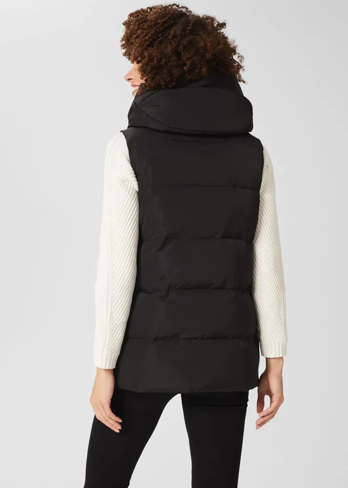 Womens Heather Water Resistant Padded Gilet Black Hobbs Coats and Jackets Gift Ideas