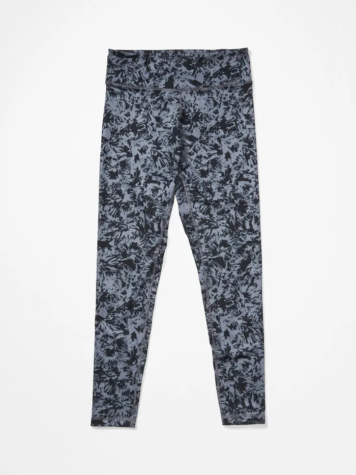 Womens Hiking Pants Marmot Everyday Tights Black Flowers