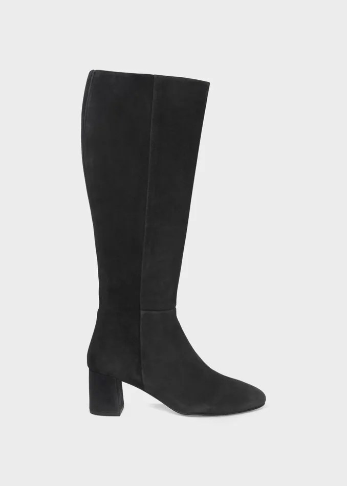 Womens Imogen Suede Knee Boot Black Hobbs Long Boots Gift for Friend