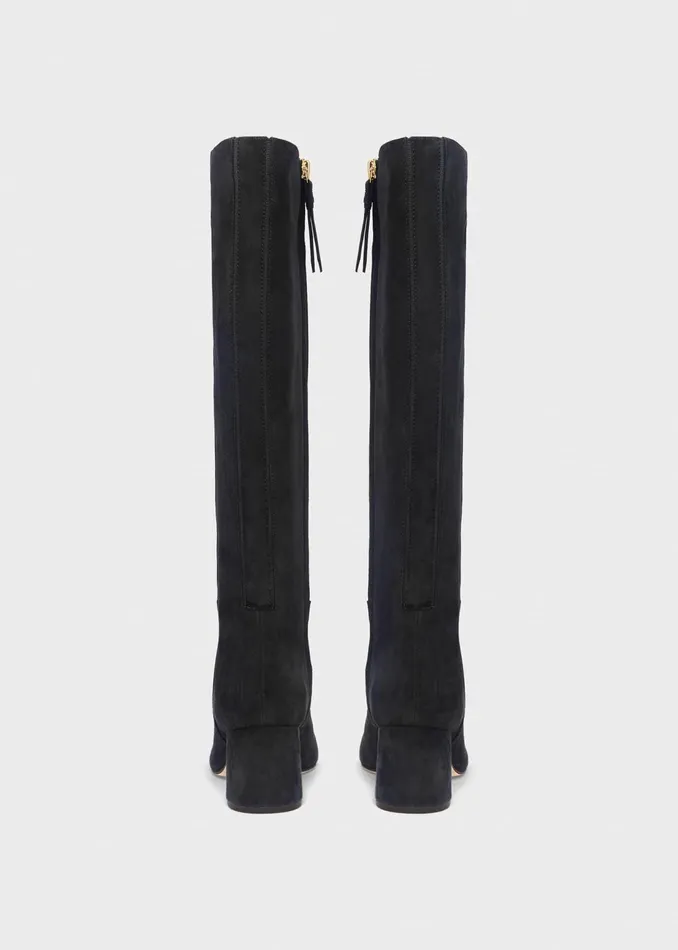 Womens Imogen Suede Knee Boot Black Hobbs Long Boots Gift for Friend