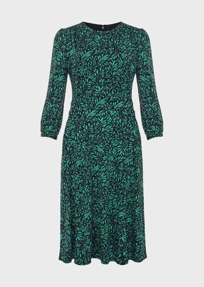 Womens Indi Jersey Dress Navy Multi Hobbs Dresses On Sale
