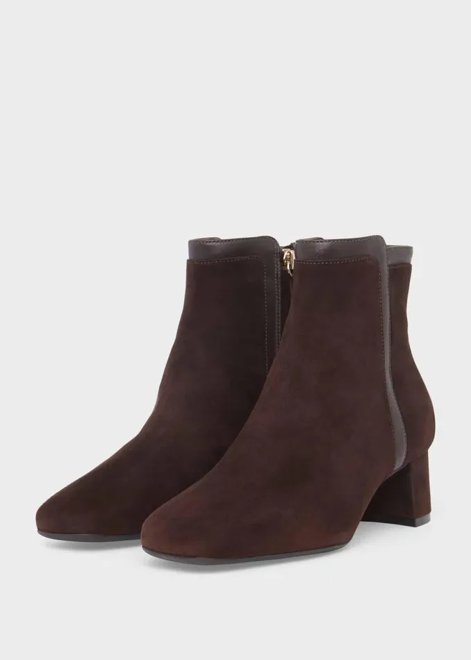 Womens Iro Suede Ankle Boots Dark Brown Hobbs Ankle Boots Cheap On Sale
