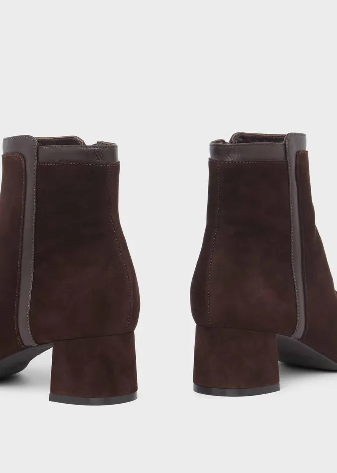 Womens Iro Suede Ankle Boots Dark Brown Hobbs Ankle Boots Cheap On Sale