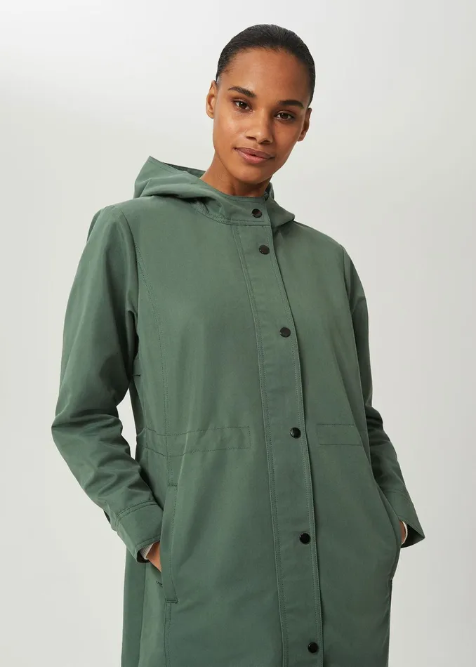 Womens Kathy Water Resistant Parka With Hood Dark Sage Green Hobbs Coats and Jackets Gift Ideas
