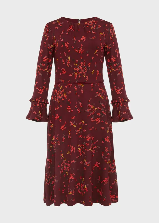 Womens Lea Jersey Dress Mulberry Multi Hobbs Dresses Online
