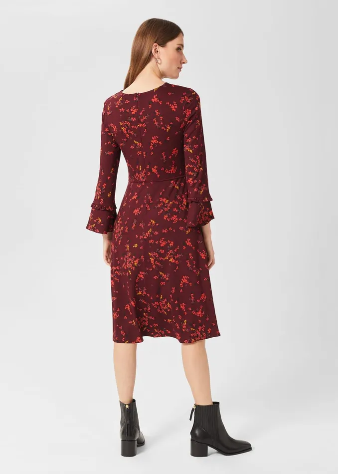 Womens Lea Jersey Dress Mulberry Multi Hobbs Dresses Online