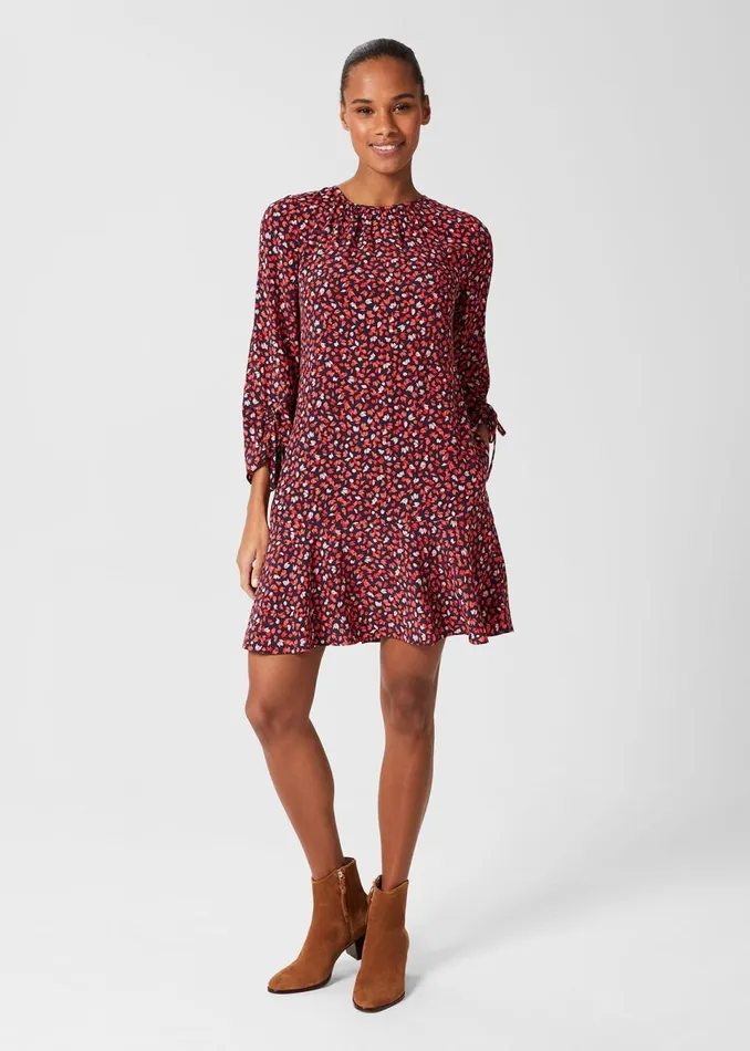 Womens Lilia Dress Navy Multi Hobbs Dresses Cheap On Sale