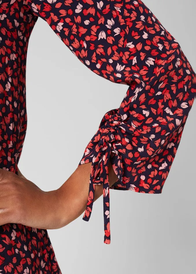 Womens Lilia Dress Navy Multi Hobbs Dresses Cheap On Sale