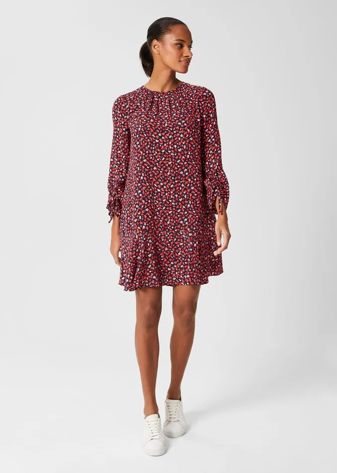 Womens Lilia Dress Navy Multi Hobbs Dresses Cheap On Sale