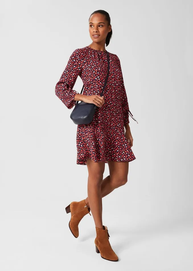 Womens Lilia Dress Navy Multi Hobbs Dresses Cheap On Sale