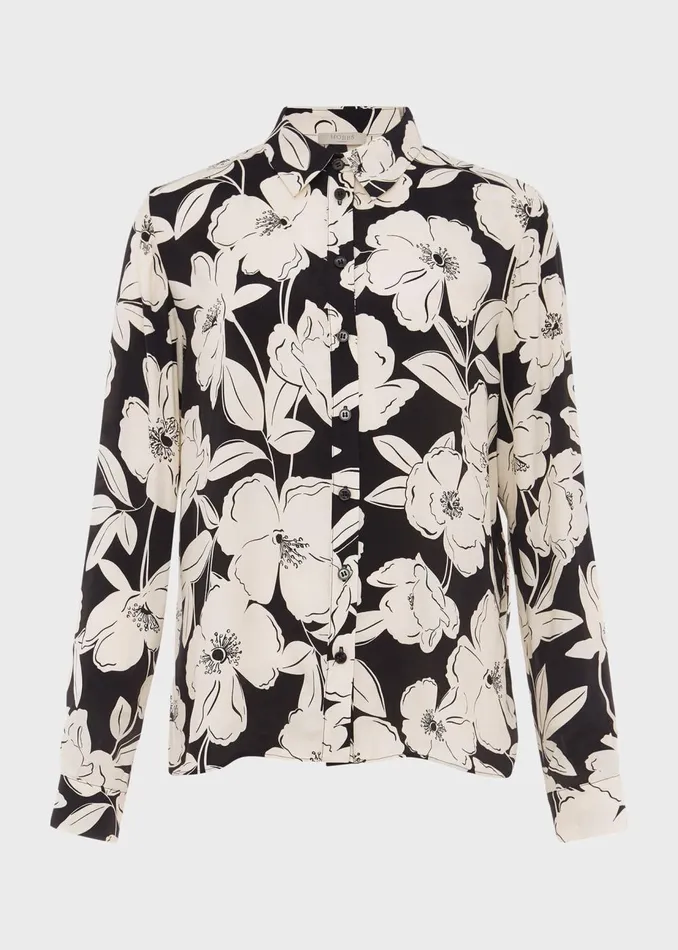 Womens Lorraine Shirt Cream Black Hobbs Tops On Sale