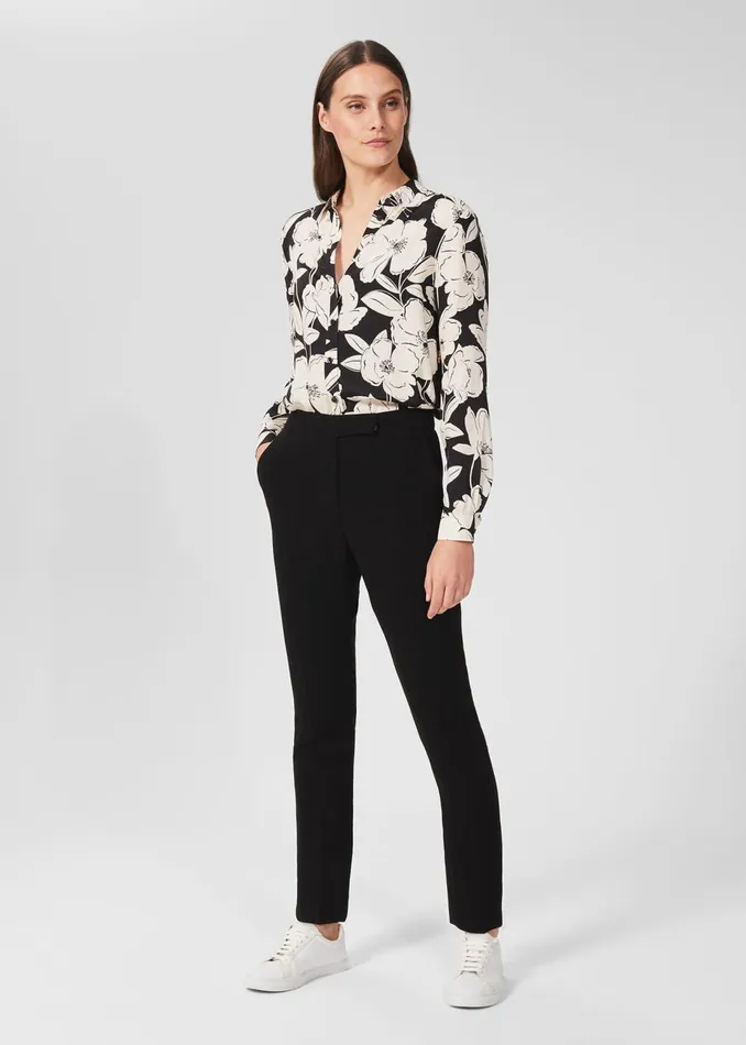 Womens Lorraine Shirt Cream Black Hobbs Tops On Sale