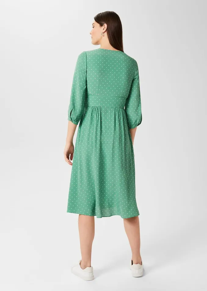 Womens Magnolia Dress Green Ivory Hobbs Dresses Popular