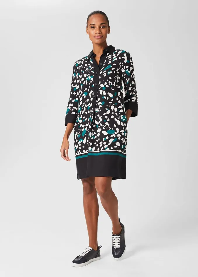 Womens Marci Tunic Dress Black Multi Hobbs Dresses Gift for Friend