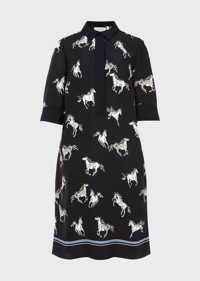 Womens Marciella Tunic Dress Navy Multi Hobbs Dresses Gift 4 You