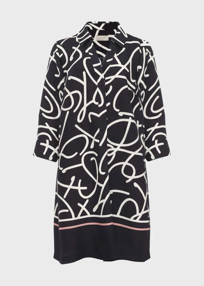 Womens Marina Tunic Dress Navy Ivory Hobbs Dresses Popular