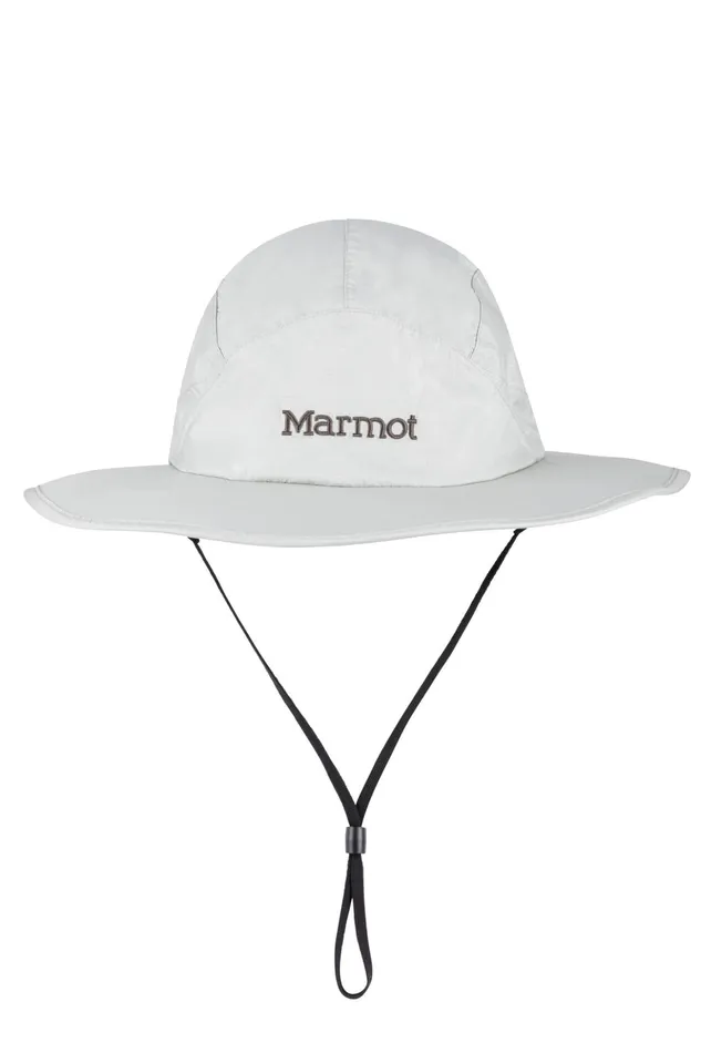 WomensMens Hats Caps And Beanies Marmot Precip Eco Safari Hat Platinum
