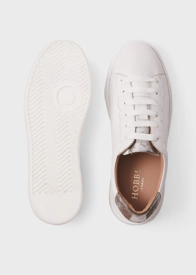 Womens Mollie Trainer White Metallic Hobbs Trainers Gift Ideas
