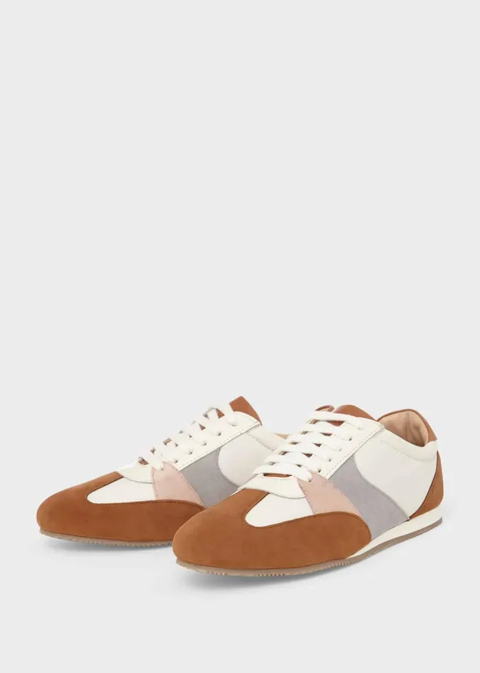 Womens Nola Suede Trainers Tan Multi Hobbs Trainers Online