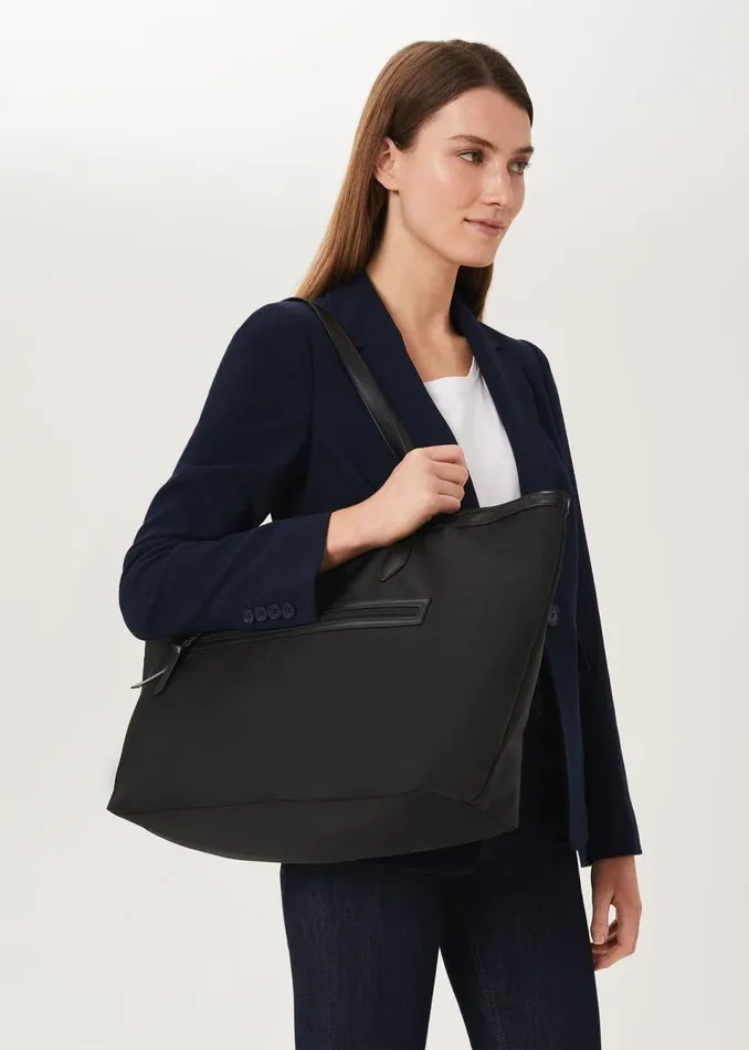 Womens Norfolk Nylon Tote Bag Black Hobbs Bags Gift Ideas