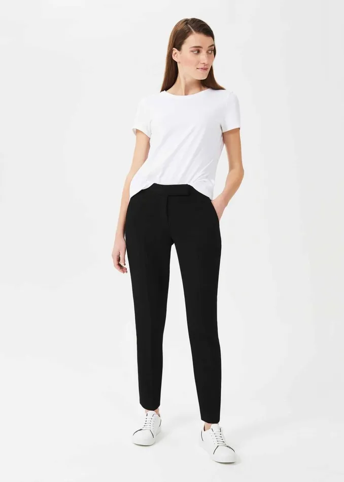 Womens Ophelia Slim Trousers With Stretch Black Hobbs Trousers