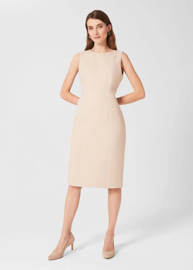 Womens Petite Amelie Dress Oyster Hobbs Dresses For Sale