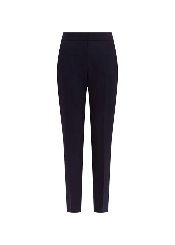 Womens Petite Gael Wool Blend Trouser With Stretch Navy Hobbs Trousers