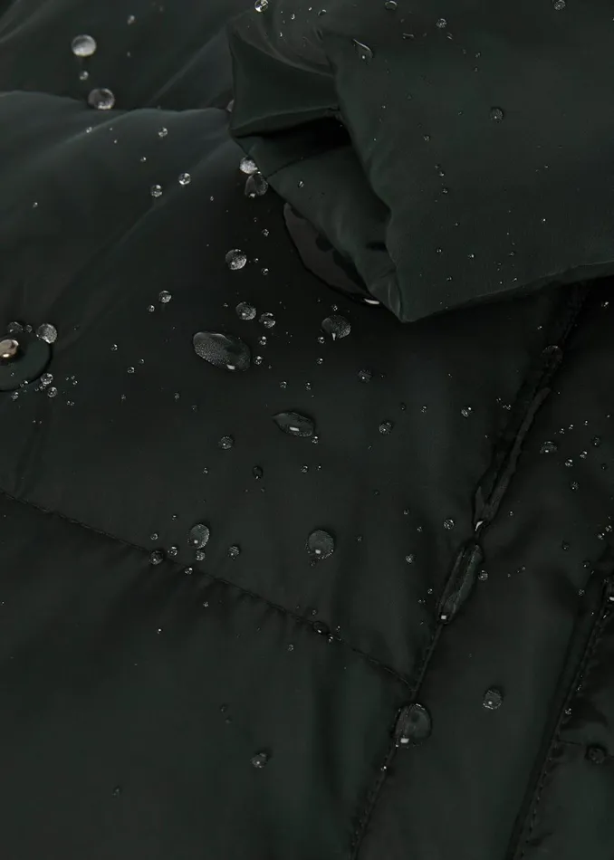 Womens Petite Heather Puffer Dark Ivy Green Hobbs Coats and Jackets For Sale