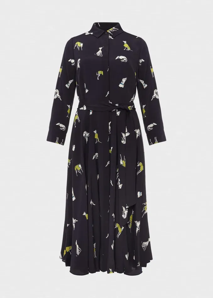 Womens Petite Lainey Dress Navy Multi Hobbs Dresses Online