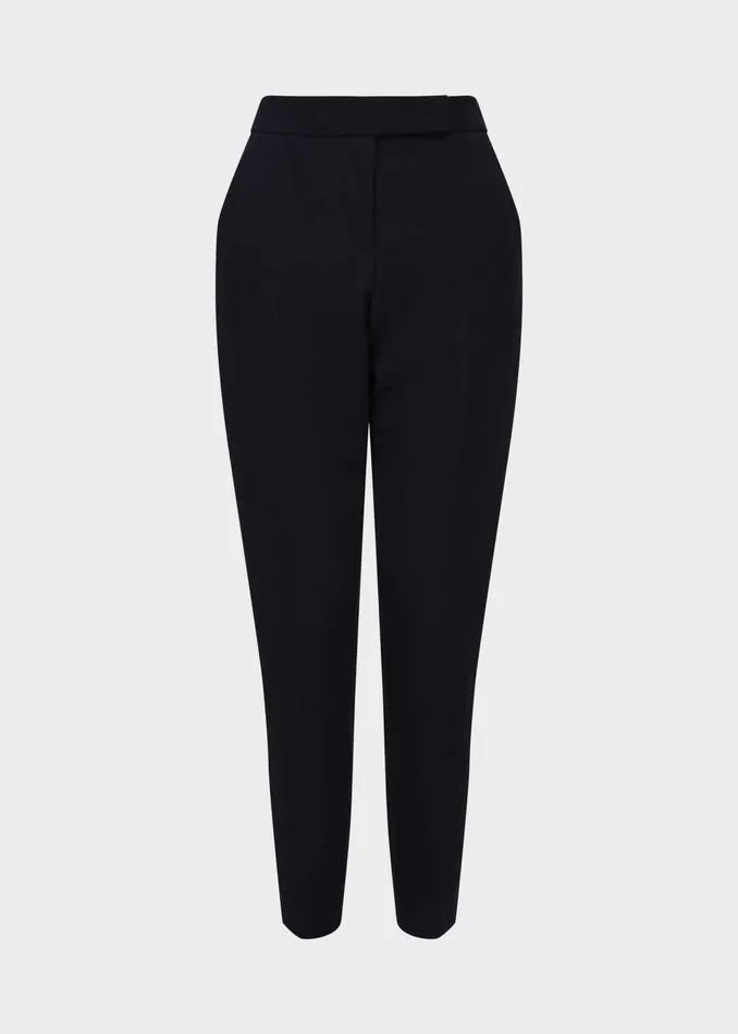 Womens Petite Leila Slim trousers With Stretch Navy Hobbs Trousers