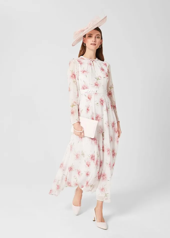 Womens Petite Rosabella Dress Ivory Multi Hobbs Dresses Casaul