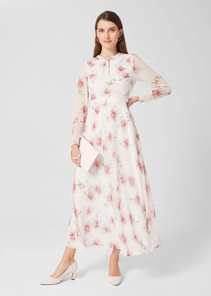 Womens Petite Rosabella Dress Ivory Multi Hobbs Dresses Casaul