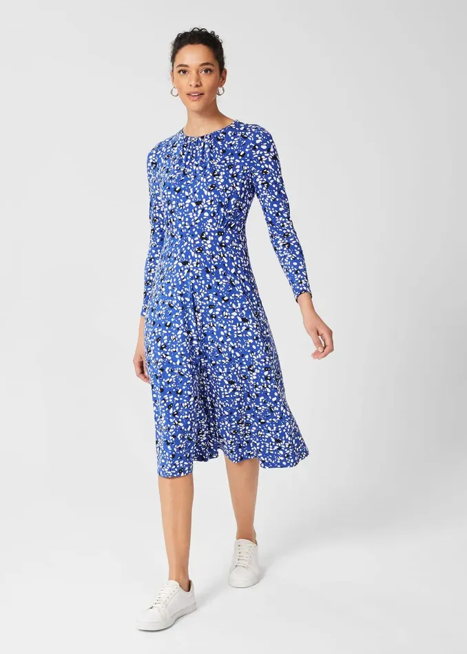 Womens Petite Sian Dress Cobalt Multi Hobbs Dresses Cheap On Sale
