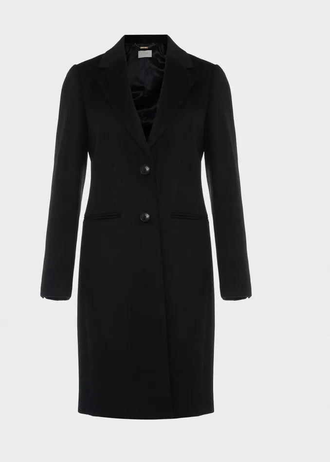 Womens Petite Tilda Wool Coat Black Hobbs Coats and Jackets On Sale