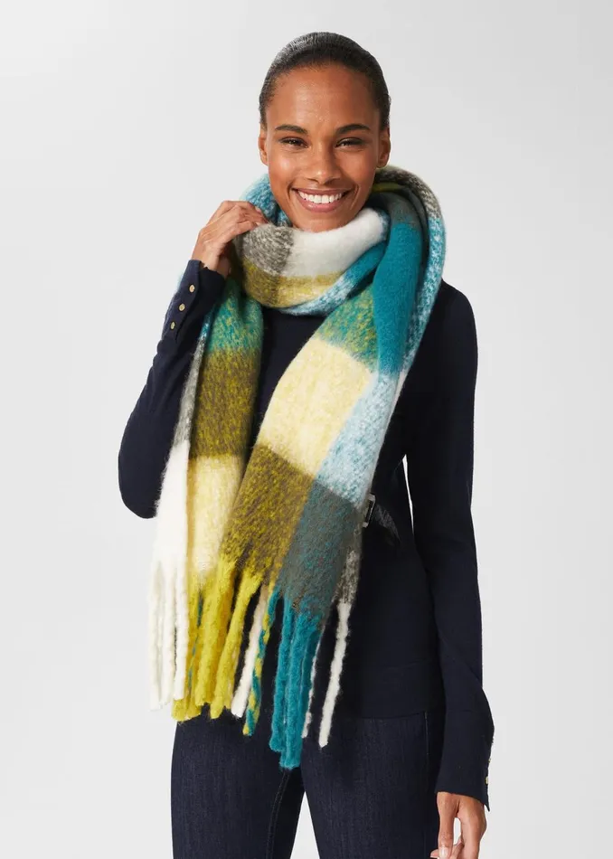 Womens Polly Scarf Petrol Blue Mlt Hobbs Scarves For Sale