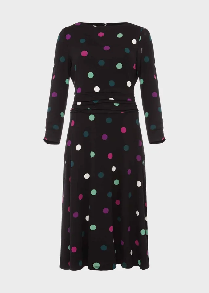 Womens Roisin Jersey Dress Black Multi Hobbs Dresses Cheap On Sale