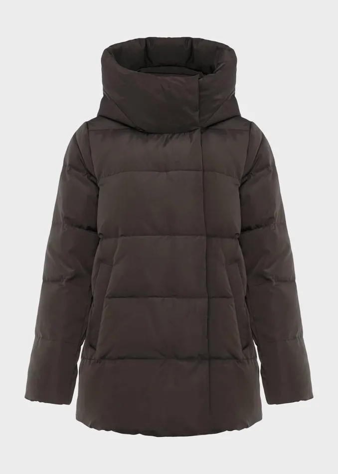 Womens Short Heather Water Resistant Puffer Jacket Dark Charcoal Hobbs Coats and Jackets Gift for Friend